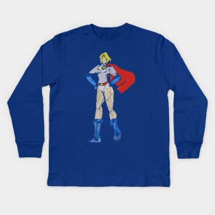 Power Girl Kids Long Sleeve T-Shirt